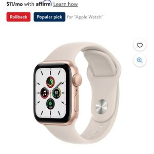 Apple Watch SE 40mm Gold Aluminum